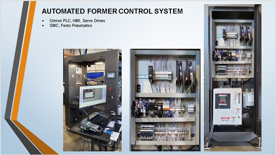 Automated Former Control System — Omron PLC, HMI and Servo Drives industrial automation project